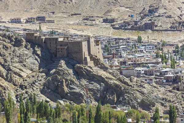 Leh city and Mountain, Leh Ladakh, India — Stock Photo, Image