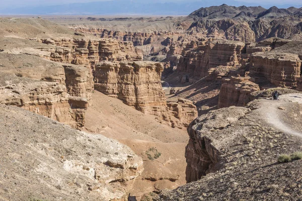 Charyn Canyon y el Valle de los Castillos, Parque Nacional, Kazakhst — Foto de Stock