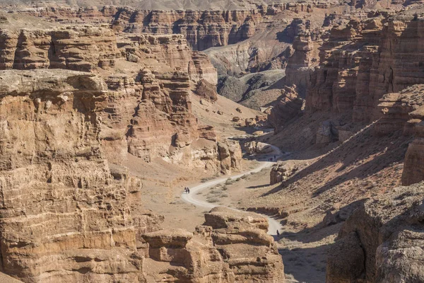 Charyn Canyon och dalen av slotten, nationalpark, Kazakhst — Stockfoto