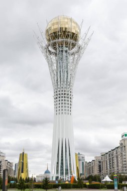 Astana, Kazakistan - 13 Eylül 2017: Bayterek Kulesi 