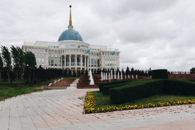Astana, Kazakistan - 13 Eylül 2017: Cumhurbaşkanlığı Sarayı Ako