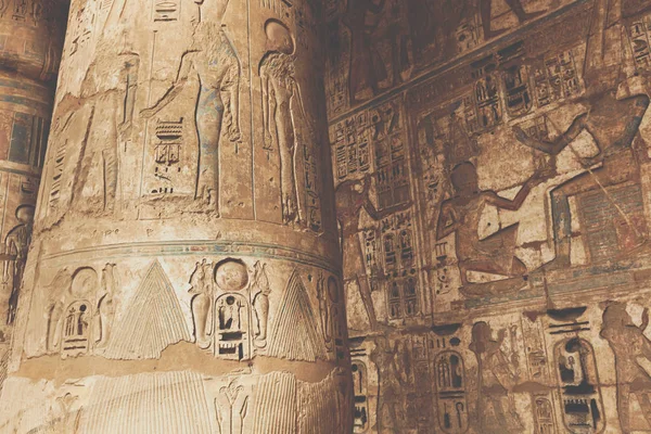 Templet i Medinet Habu, tillägnad Rameses Iii. -Unesco World — Stockfoto