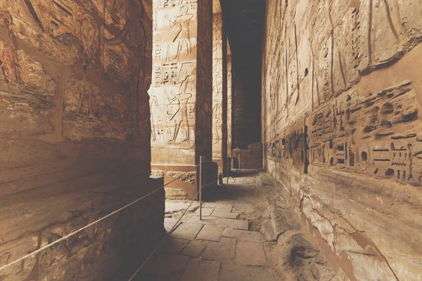Templom a Medinet Habu, szentelt Gézáné Iii. -Az Unesco világ — Stock Fotó