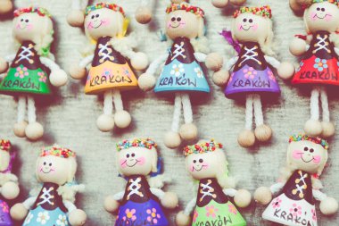 Sanatsal mıknatıslar Hatıra fron Cracow adlı yerel geleneksel marke