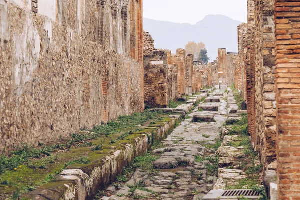 Il famoso sito antico di Pompei, vicino a Napoli. Era completo. — Foto Stock