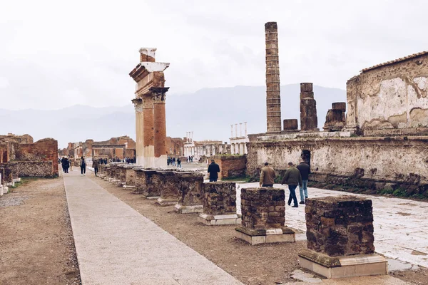 Pompeii, Napoli yakınındaki ünlü antik sitesi. Tam