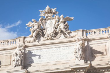 Roma, İtalya. En ünlü yerlerinden - Trevi Çeşmesi (