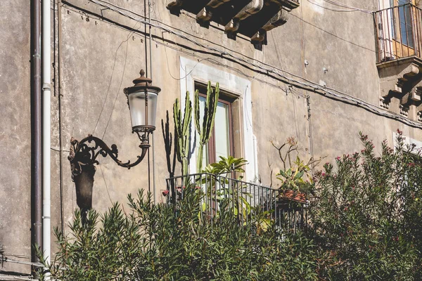 Geleneksel mimari Catania, Sicilya, İtalya.
