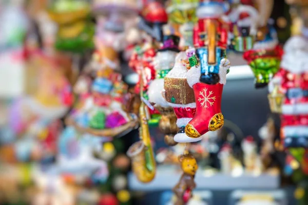 Vánoční ozdoby na trhu v Berlíně, Německo. — Stock fotografie