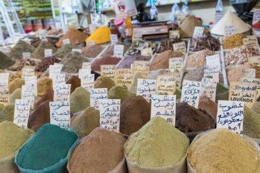 Baharat geleneksel Fas Pazar (Çarşısı) seçiminde M