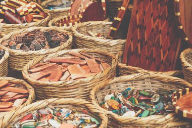 Hatıra Eşyası Medina, Essaouira, Fas Fas souk el sanatları