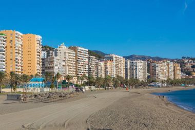 Malagueta Plajı Malaga, Andalusia
