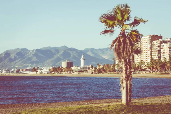 Plage de Malagueta à Malaga, Andalousie — Photo