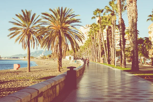 Malagueta Strand in Malaga, Andalusien — Stockfoto