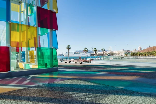 MALAGA, ESPAÑA - 01 DE ENERO DE 2018: Centro Pompidou en Málaga, Spa —  Fotos de Stock