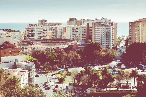 Panoramablick auf den Yachthafen in Malaga. malaga ist das seco — Stockfoto