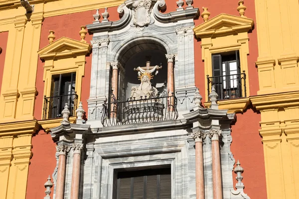 Málaga, Andalusien/Spanien - 02 januari 2018: Barock biskopens Pa — Stockfoto