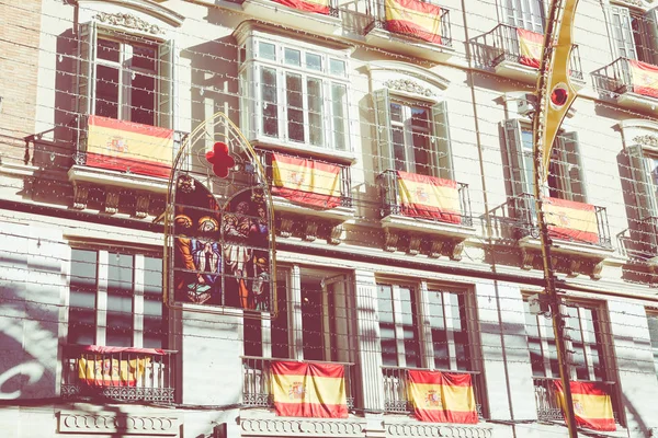 Decoraciones de Navidad en Málaga, Andalucía, España . —  Fotos de Stock