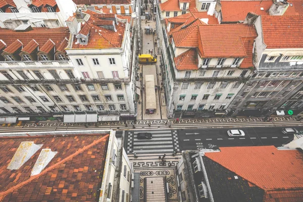 Vistas Desde Ascensor Santa Justa Lisboa Portugal — Foto de Stock