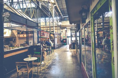 Geleneksel bir pazarın Buenos Aires - 31 Ocak 2018 - iç