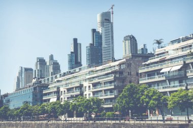 Buenos Aires, Arjantin - 05 Şubat 2018: Puerto Madero su