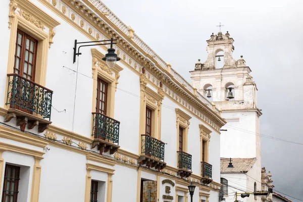 Sucre è la capitale costituzionale della Bolivia. Colon tradizionale — Foto Stock