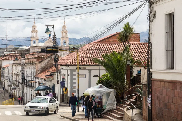 Sucre, Boliwia - 08 Şubat 2018: Sucre sokakta. Sucre th olduğunu — Stok fotoğraf