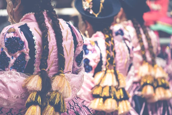 ORURO, BOLIVIA - 10 DE FEBRERO DE 2018: Bailarines en el Carnaval de Oruro —  Fotos de Stock