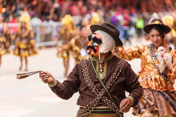 ORURO, BOLIVIE - 10 FÉVRIER 2018 : Danseurs au Carnaval d'Oruro — Photo