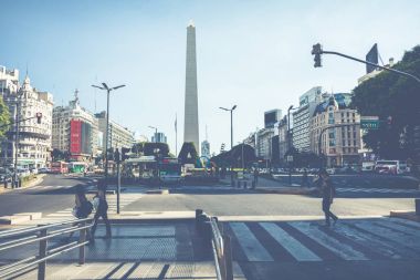 Buenos Aires, Arjantin - 30 Ocak 2018: Dikilitaş bir maj olduğunu