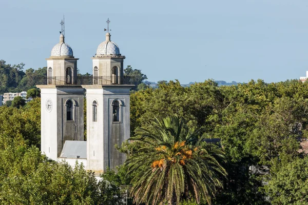 Pohled z majáku historické čtvrti v Colonia del — Stock fotografie