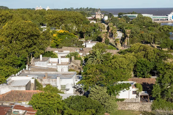 View from the lighthouse of historic neighborhood in Colonia del — Stock Photo, Image