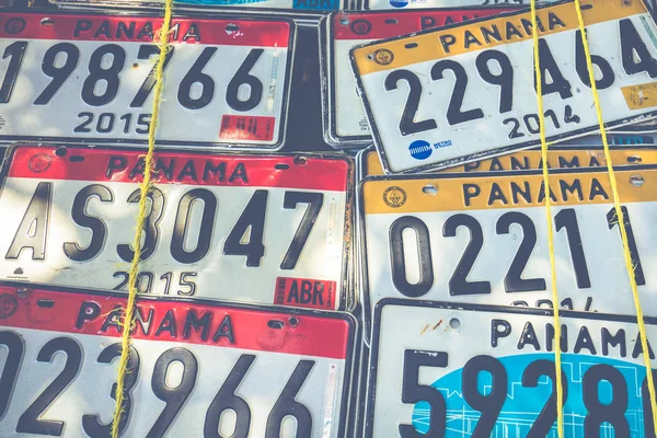Индекс автомобильных номеров Панамы . — стоковое фото