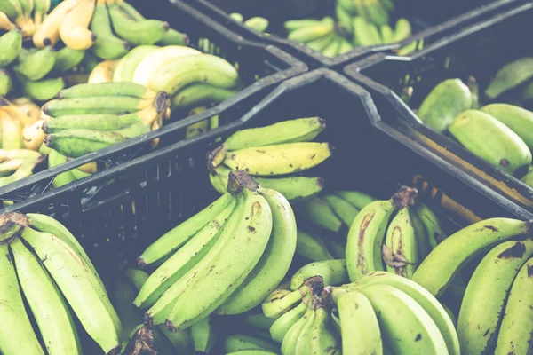 Banane sul mercato.Mercato dell'agricoltore . — Foto Stock