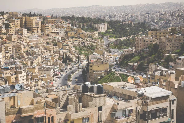 Panorama van de stad van Amman, Jordanië — Stockfoto