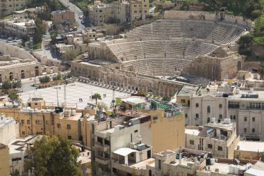 Jordan başkentinde bulunan Antik Roma Tiyatrosu görüntüleyin, 