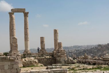 Amman, Ürdün Kalesi Herkül Tapınağı.