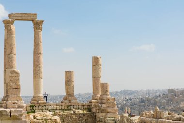 Amman, Ürdün Kalesi Herkül Tapınağı.