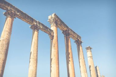 Antik jerash. gera Greko-Romen şehir Ürdün, kalıntıları