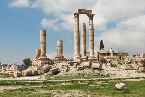 Herkules temploma, a Citadella, Amman, Jordánia. — Stock Fotó