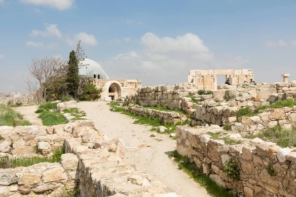 Amman Kalesi karmaşık (Jabal al-Qal'a), Ulusal tarihi bir site — Stok fotoğraf
