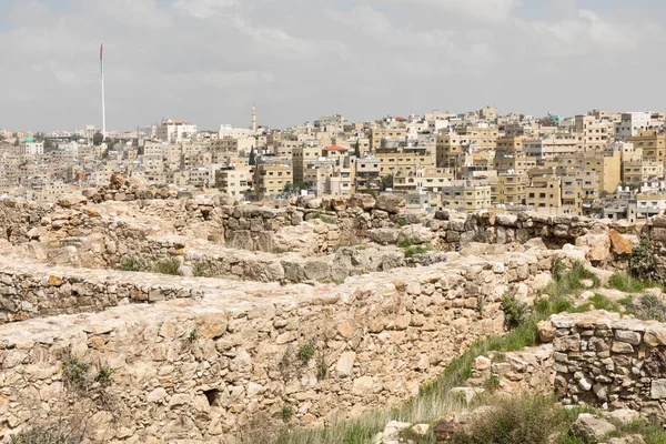 Le complexe de la Citadelle Amman (Jabal al-Qal'a), un lieu historique national — Photo