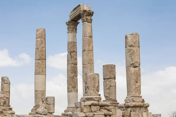 O Templo de Hércules na Cidadela de Amã, Jordânia . — Fotografia de Stock