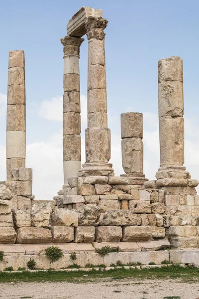 Herkules temploma, a Citadella, Amman, Jordánia. — Stock Fotó