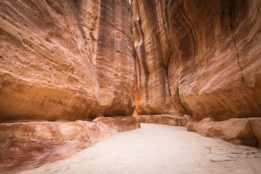 muhteşem güzelliği: petra, jordan siq vadide