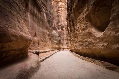 muhteşem güzelliği: petra, jordan siq vadide