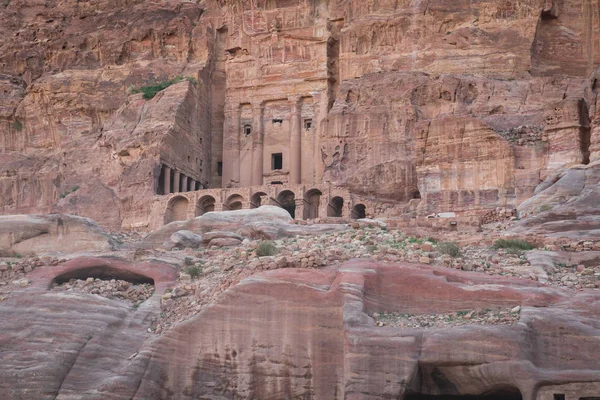 Petra, az ókori város Jordániában — Stock Fotó