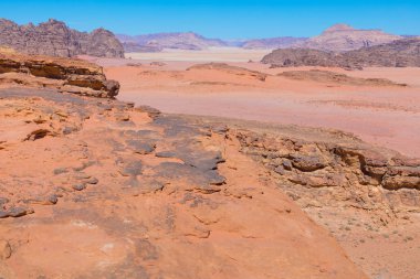 Wadi rum çöl manzarası, jordan