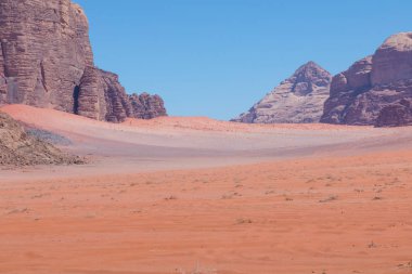Wadi rum çöl manzarası, jordan