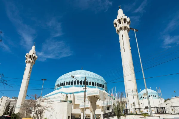 Král Abdalláh jsem mešita v Ammánu, Jordánsko — Stock fotografie